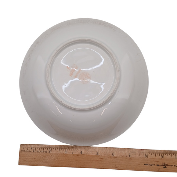 Vessra Germany Serving Bowl Hand Painted Floral Rose Pattern Gold Rim 8" Japan - Picture 7 of 7